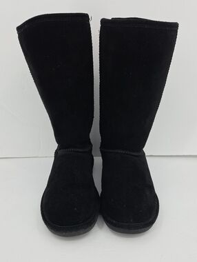 BearPaw Black Suede Mid-Calf Winter Boots